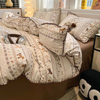Fair Isle Scalloped Bedding Set