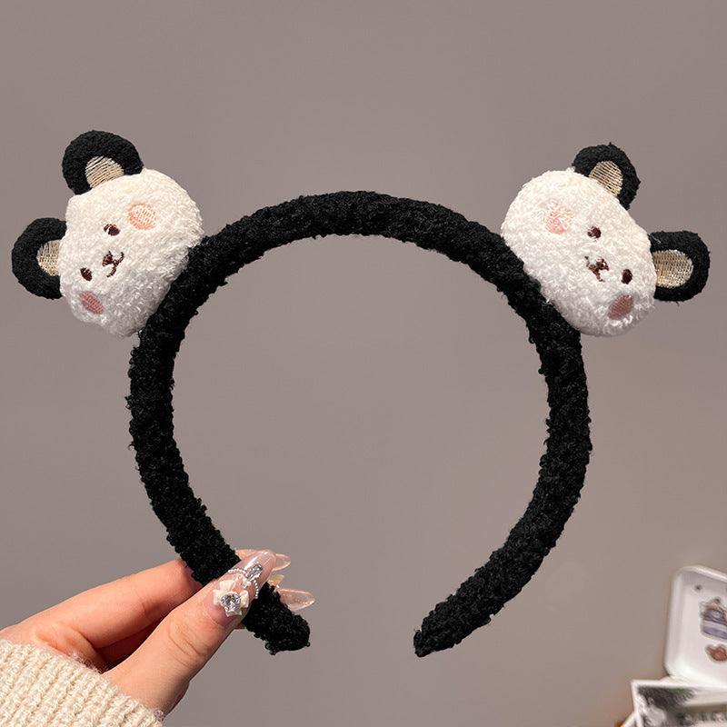 Cute Bear Plush Headband - Modomu