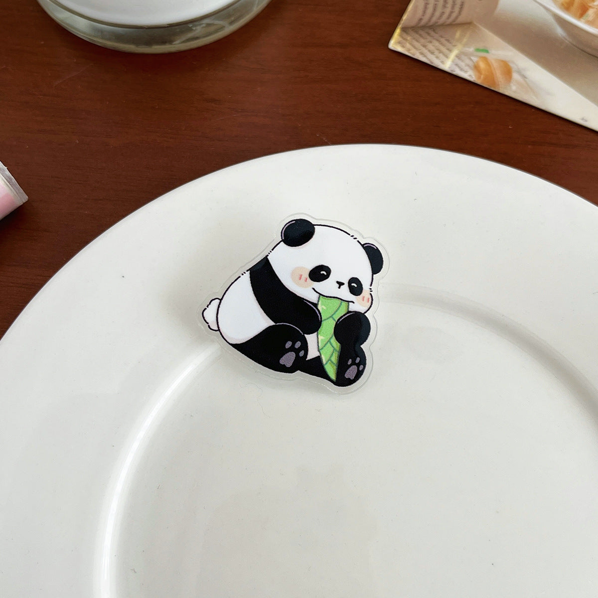 Cartoon Panda Inspirational Brooch - Modomu