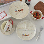 Polka Dot Puppy Divided Plate - Modomu