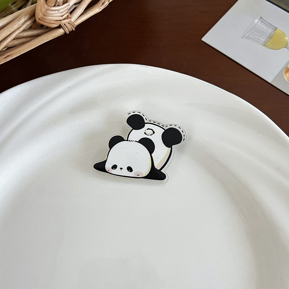 Cute Panda Cartoon Brooch Pin - Modomu