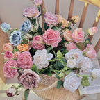 Retro Burnt Edge Rose Bouquet - Modomu