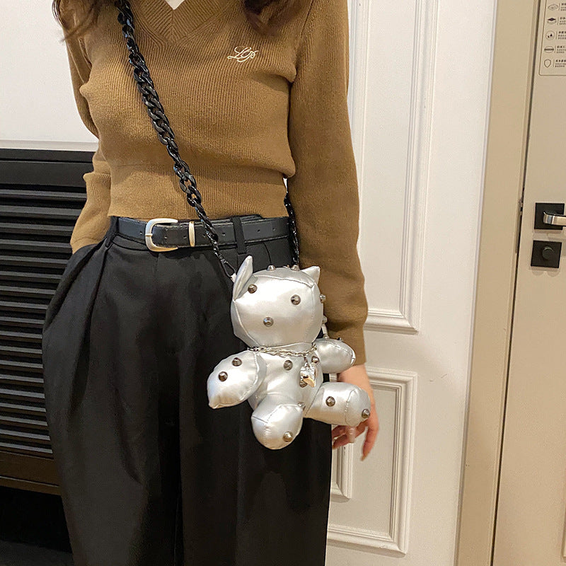 Studded Cat Novelty Bag