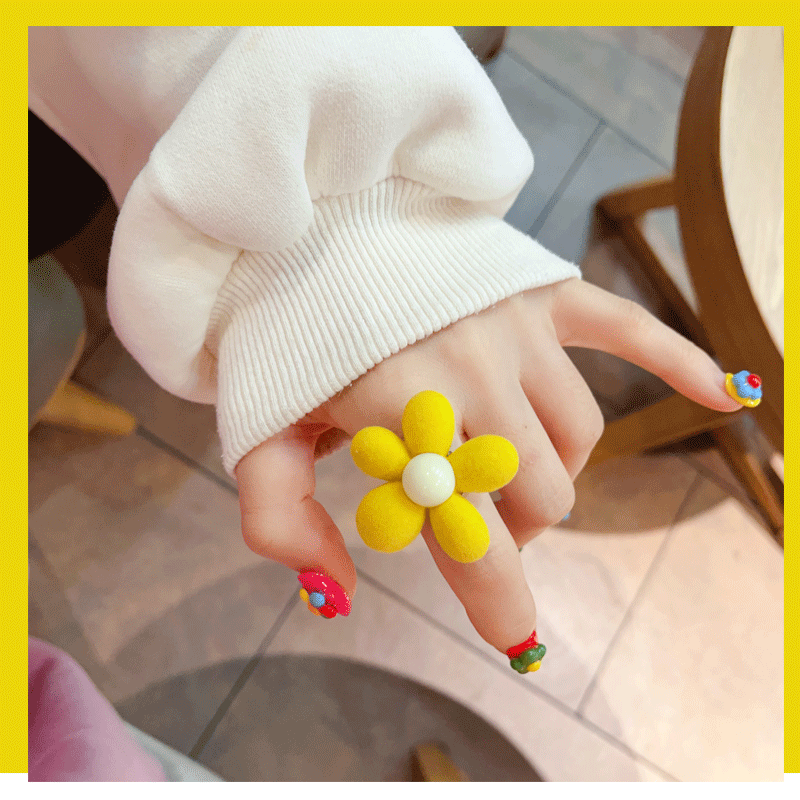 Flocking Heart Pearl Ring - Modomu