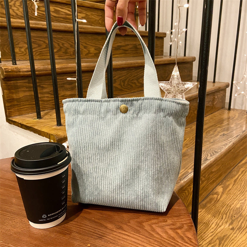 Corduroy Bento Handbag Mini - Modomu
