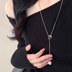 Pearl Geometric Pull-Out Necklace - Modomu