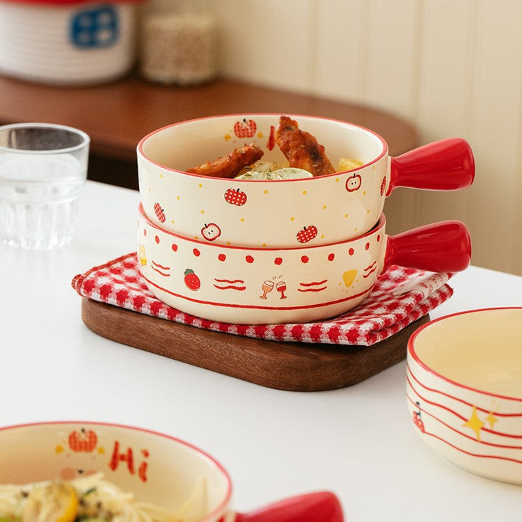 Handle Bowl For Everyday Noodles