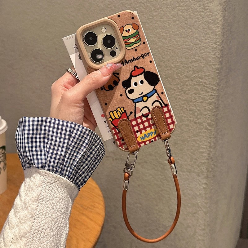 Snack Time Dog Phone Case – Dog Gingham Designs (Part 1)