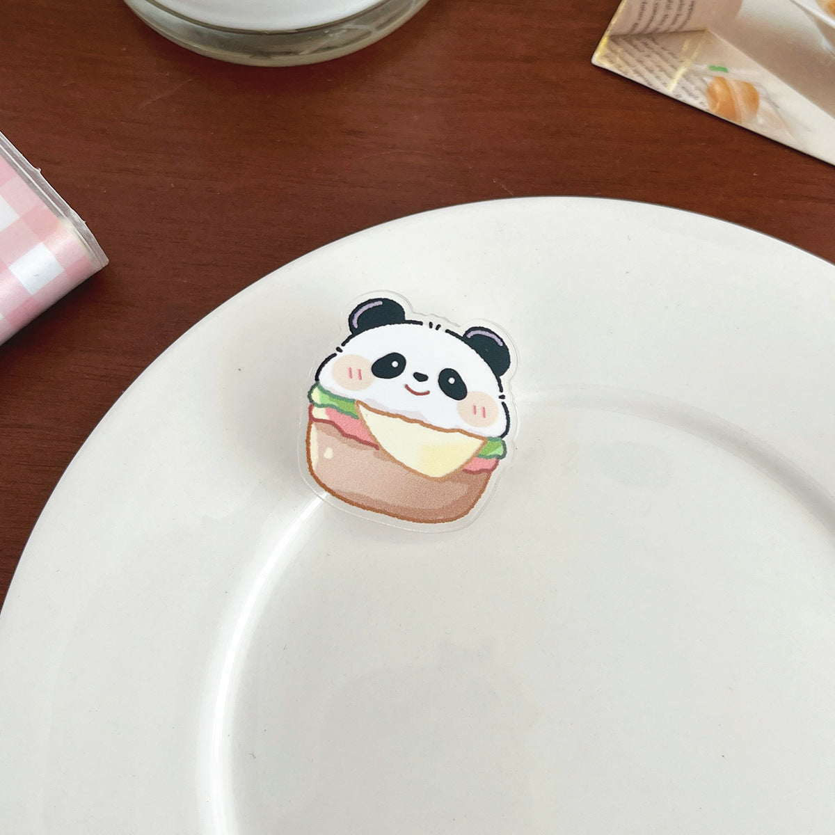 Cartoon Panda Inspirational Brooch - Modomu