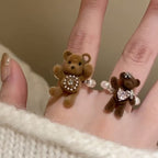 Flocking Bear Pearl Ring