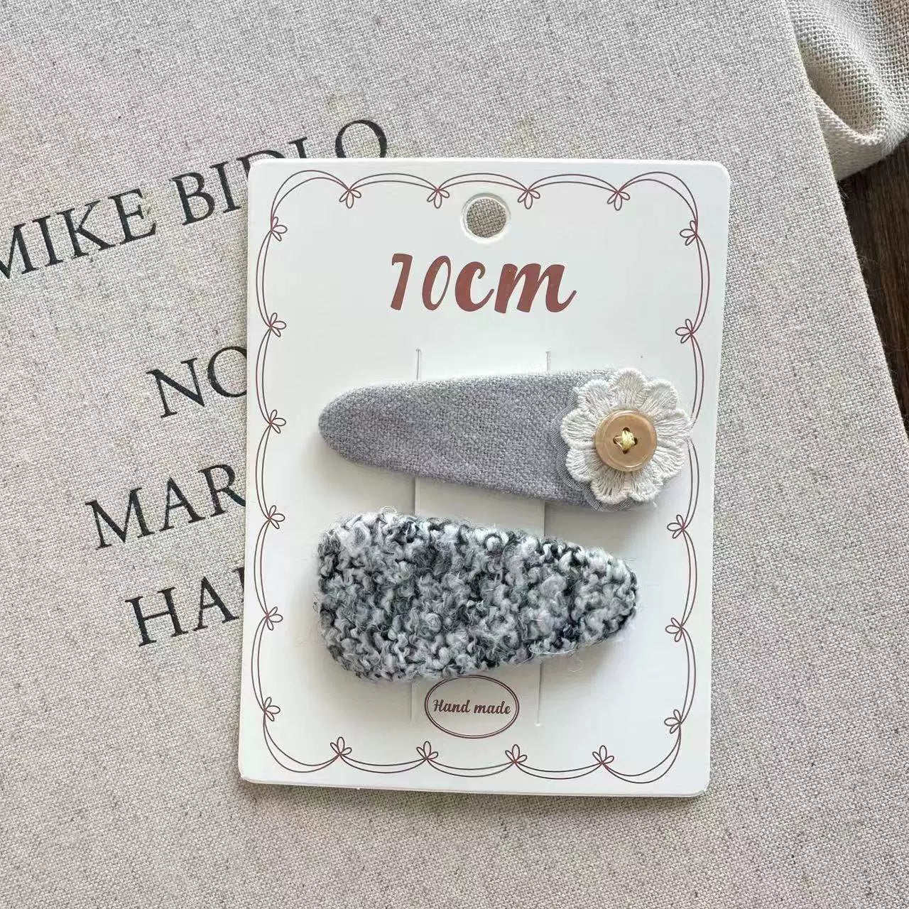 Korean Embroidered Flower Hair Clip - Modomu