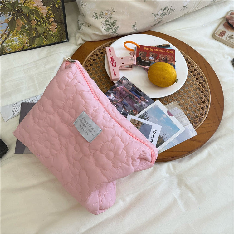 Soft Floral Cosmetic Organizer Bag - Modomu