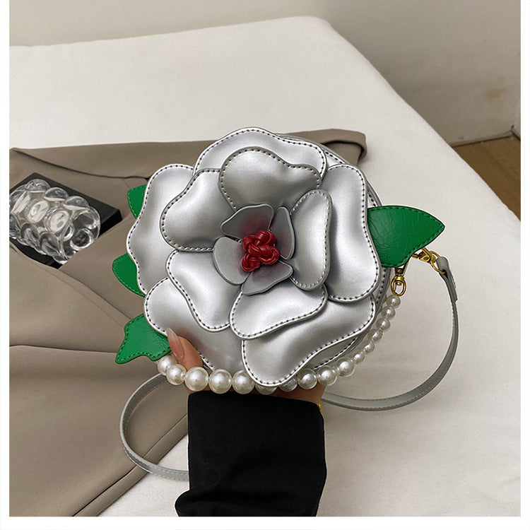 Sculpted Flower Evening Bag