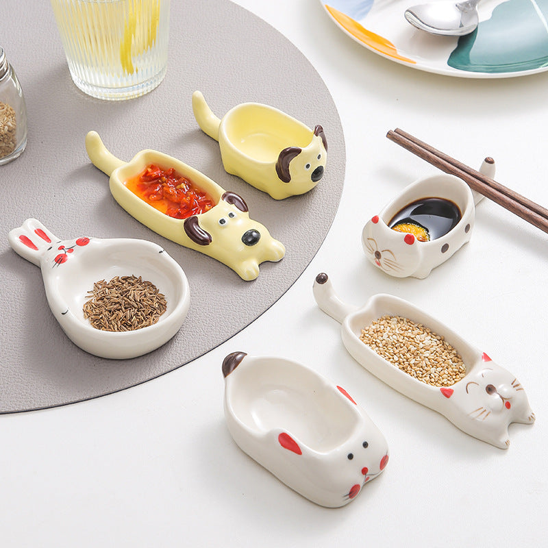 Cartoon Cat Ceramic Dipping Dish - Modomu
