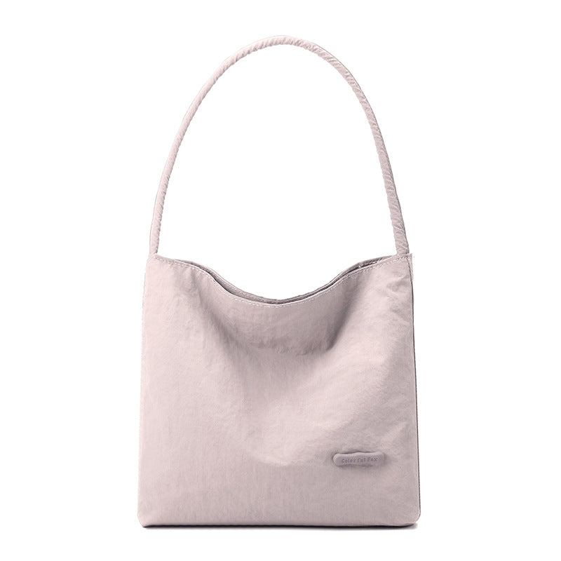 Slouchy Nylon Shoulder Bag