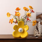 Smiley Face Ceramic Flower Vase - Modomu