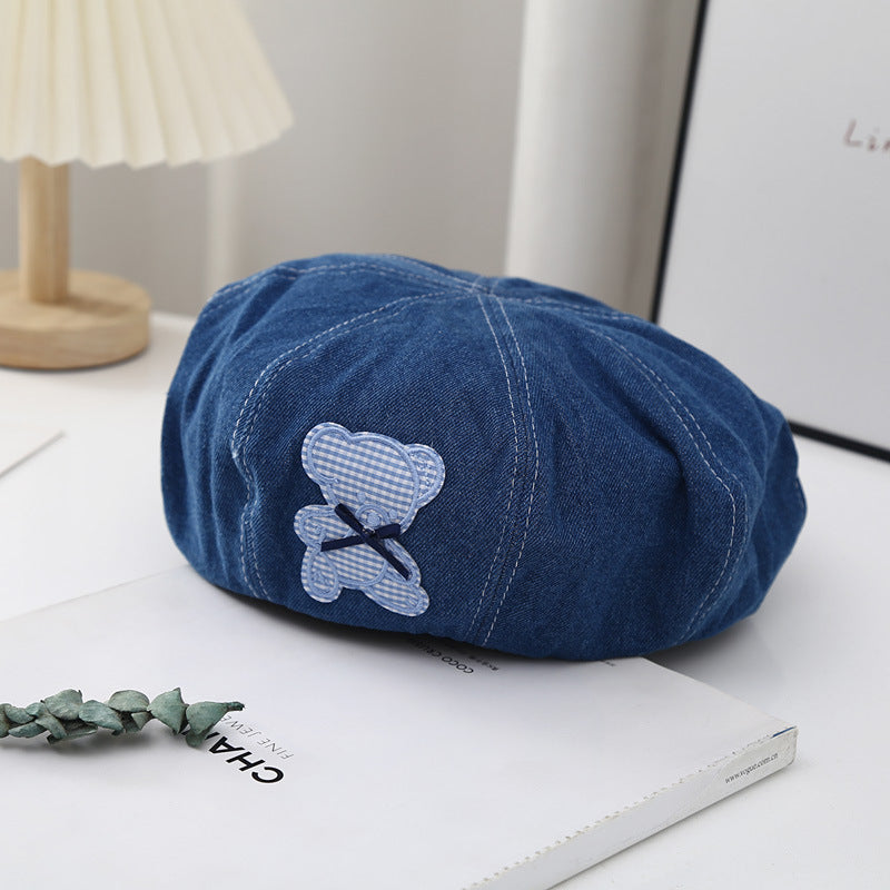 Retro Button Detail Beret - Modomu