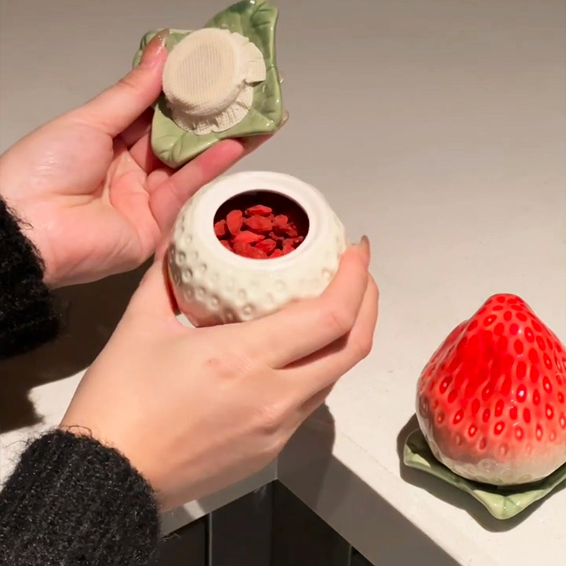 Strawberry Tea Canister