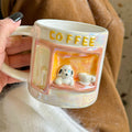 Ceramic Puppy Relief Mug - Modomu