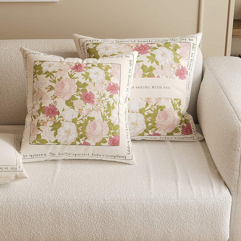 French Botanical Print Cushion – Floral Designs