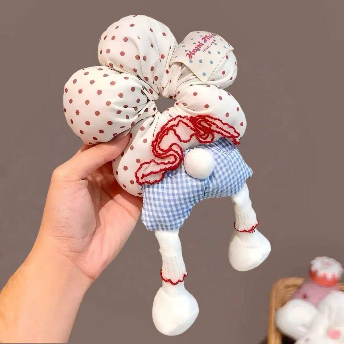 Doll Flower Scrunchie Hair Tie - Modomu