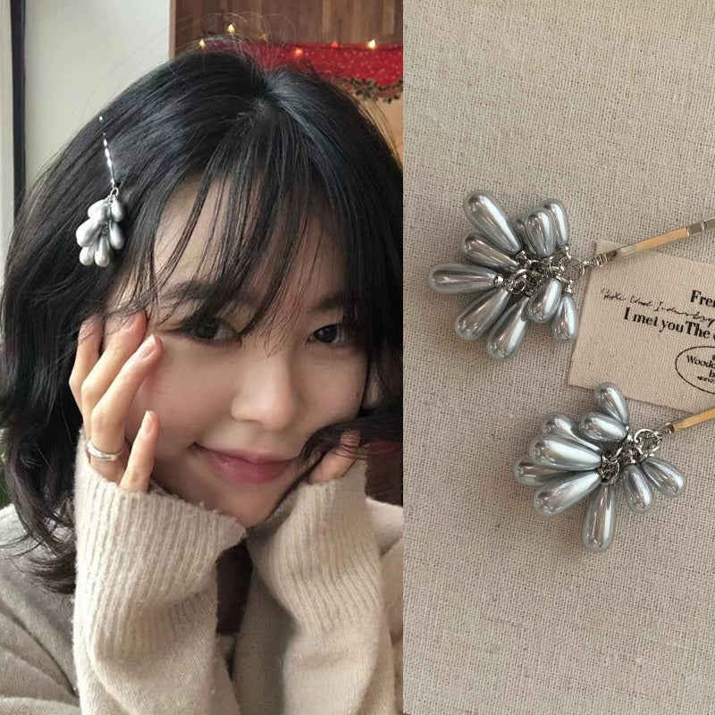 Pearl Wheat Ear Side Clip