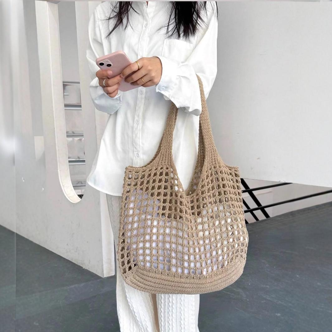 Knitted Beach Tote Bag Essential - Modomu
