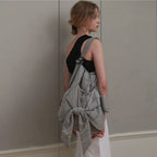 Puffy Bow Drawstring Backpack