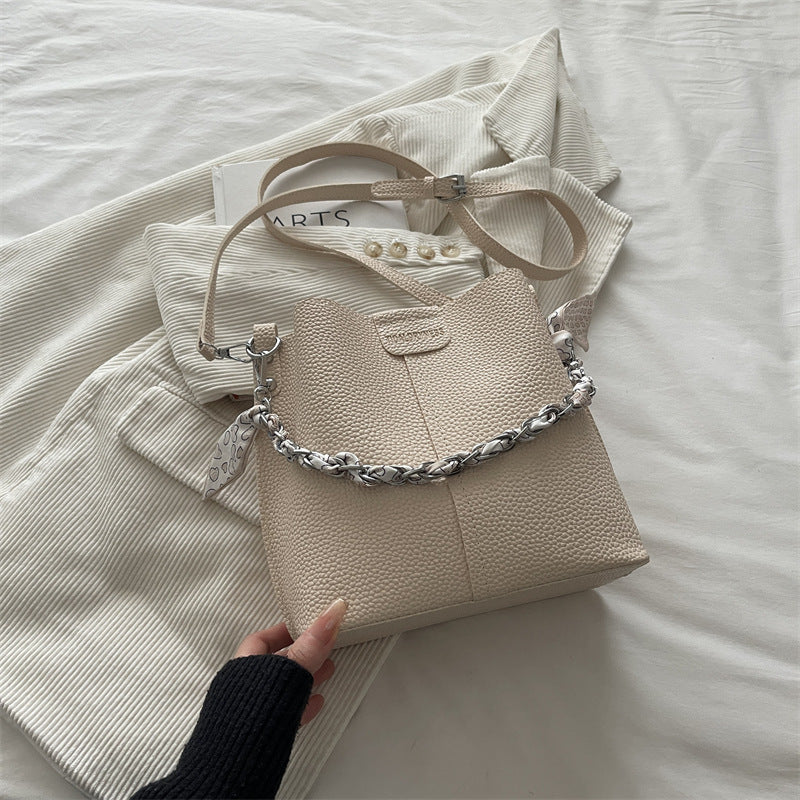 Chain Bucket Shoulder Bag