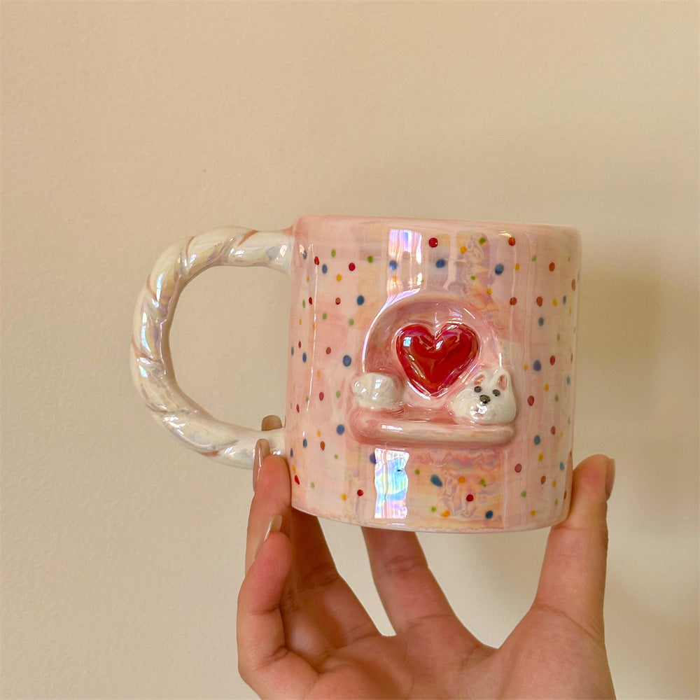 Ceramic Puppy Relief Mug - Modomu