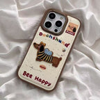 Embossed Puppy iPhone Case - Modomu