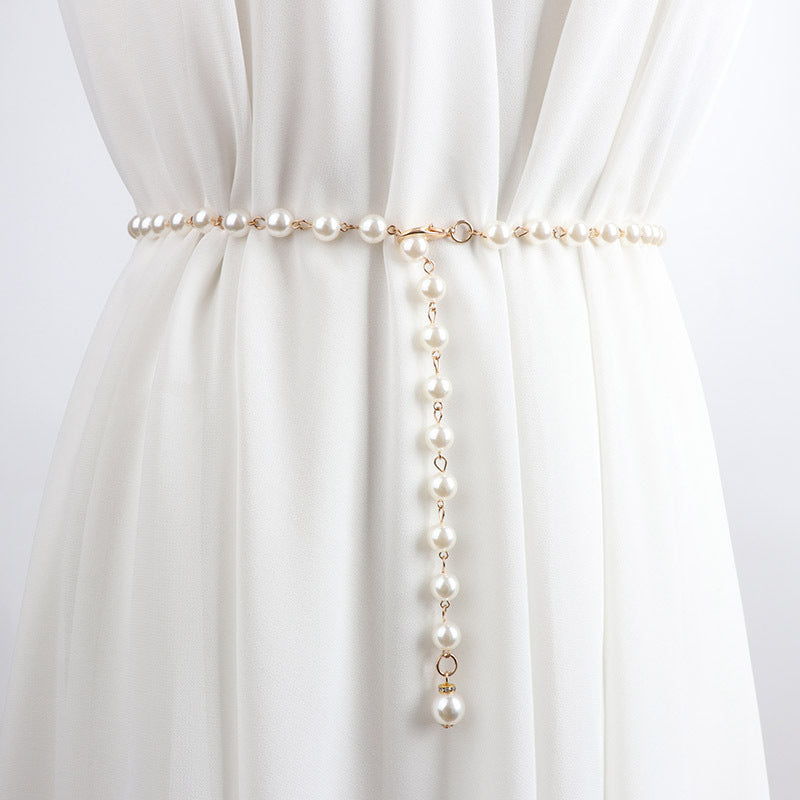 Pearl Chain Waist Belt - Modomu