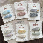 Korean Embroidered Flower Hair Clip - Modomu