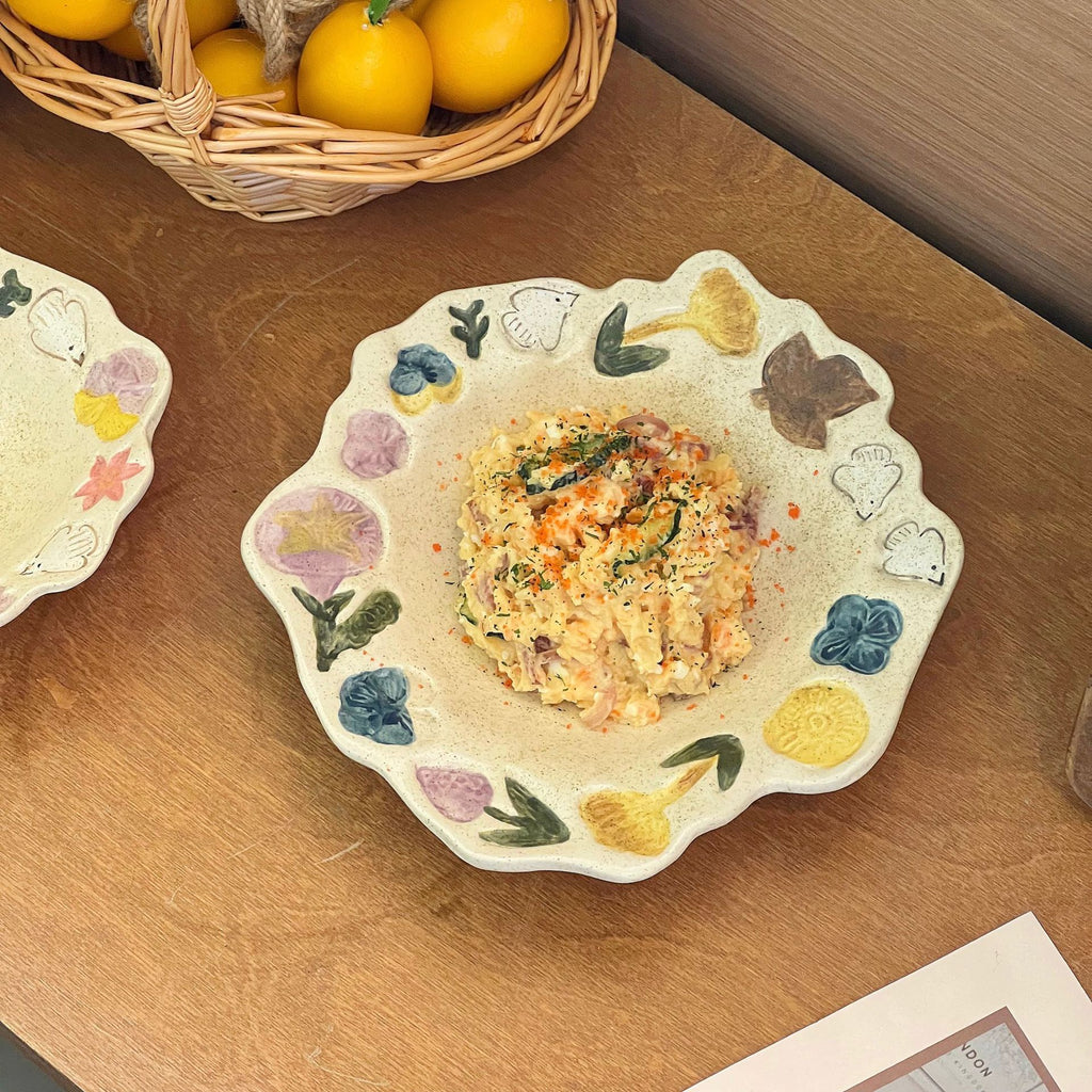 Relief Rose Dinnerware Set - Modomu