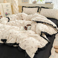 Ruffle Edge Cotton Bedding Set