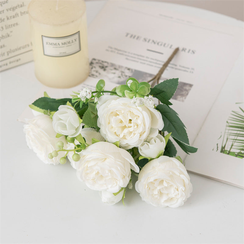 Artificial Peony Bouquet Arrangement