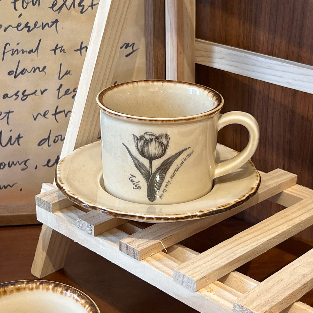 Retro Ceramic Tulip Coffee Cup - Modomu