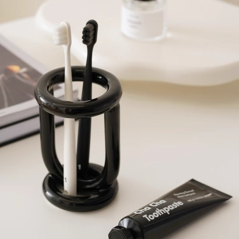 Ceramic Bathroom Toothbrush Organizer - Modomu