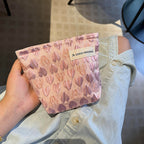 Embroidered Heart Cosmetic Bag - Modomu