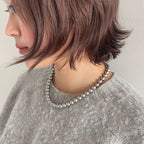 Layered Pearl Bead Necklace - Modomu