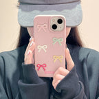 Embroidered Bow iPhone Case