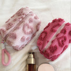 Plush Heart Travel Cosmetic Bag - Modomu