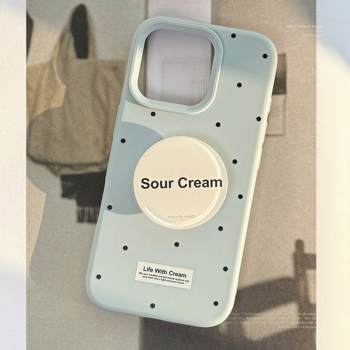 Espresso Dot Grip Phone Case