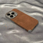 Saddle Tan Leather-Look iPhone Case