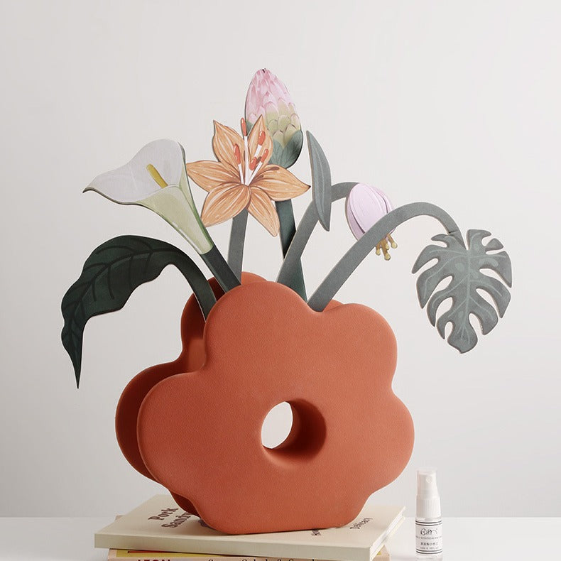 Geometric Morandi Flower Vase - Modomu