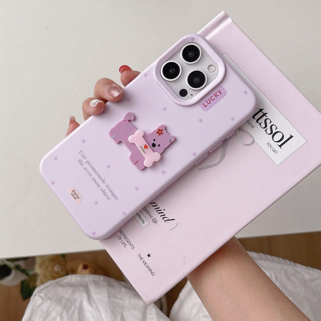 Lucky Pup Polka Dot iPhone Case