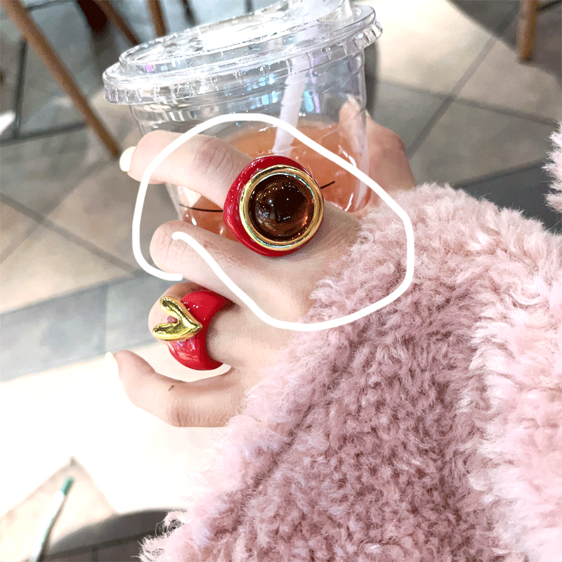 Personalized Pearl Detail Ring - Modomu