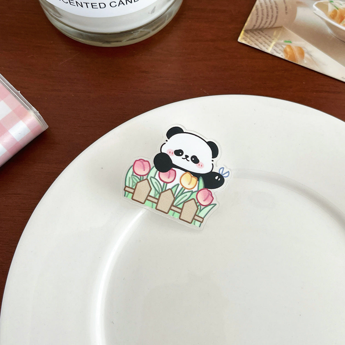Cartoon Panda Inspirational Brooch - Modomu