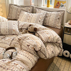 Fair Isle Scalloped Bedding Set