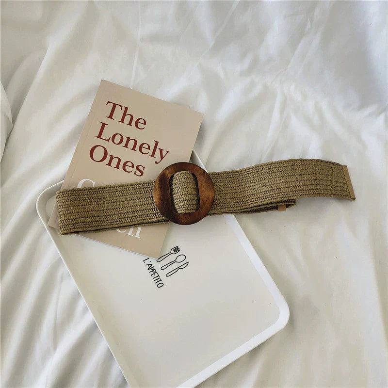 Elastic Round Buckle Waist Belt - Modomu